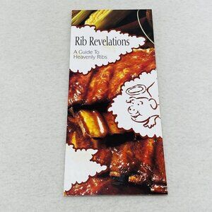 Rib Revelations Leaflet Pamphlet 1994 Pork Producers Vintage Recipe Cookbook Pig